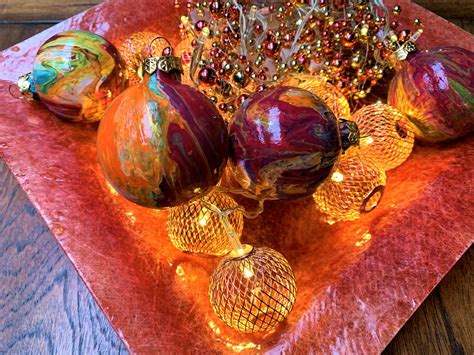 DIY Kerstballen acryl gieten .